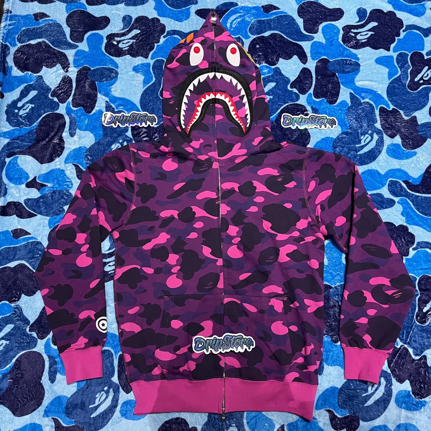 Campera Bape Color Camo Violeta