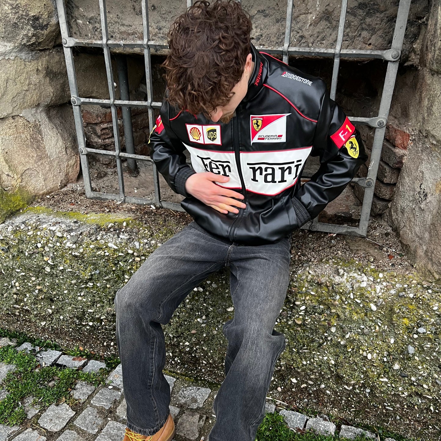 FERRARI F1 LEATHER JACKET