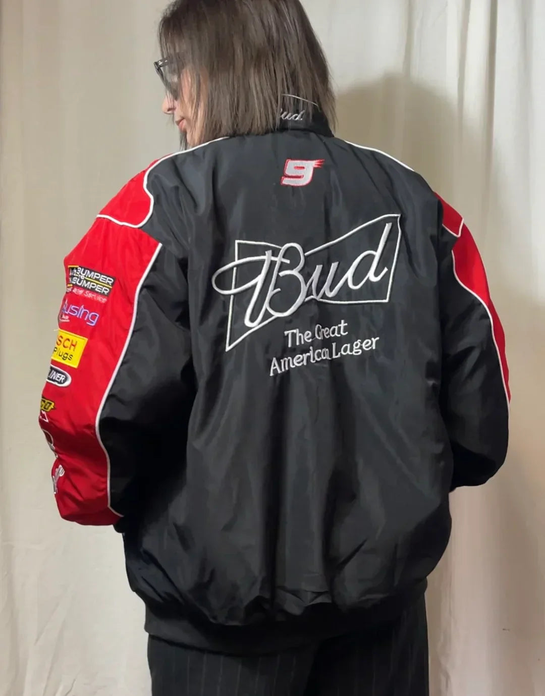 BUDWEISER VINTAGE JACKET BLACK