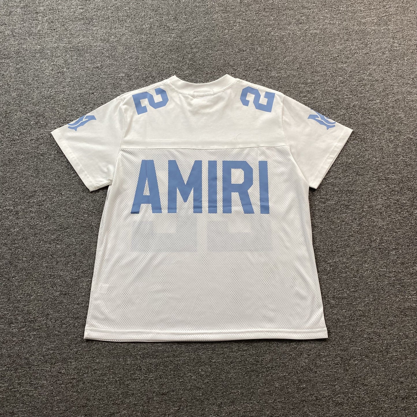 Amiri 22 Football Jersey Tee White