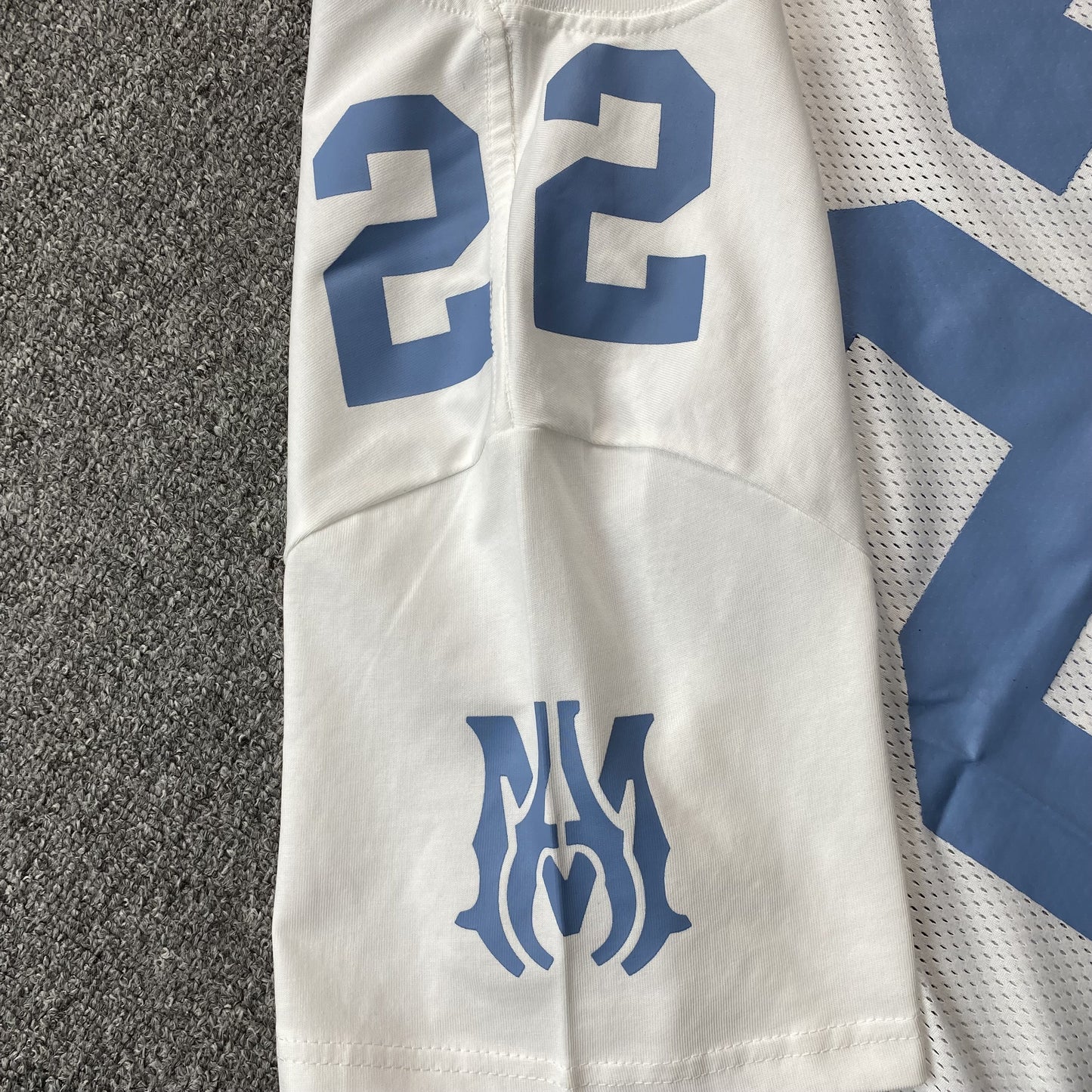 Amiri 22 Football Jersey Tee White