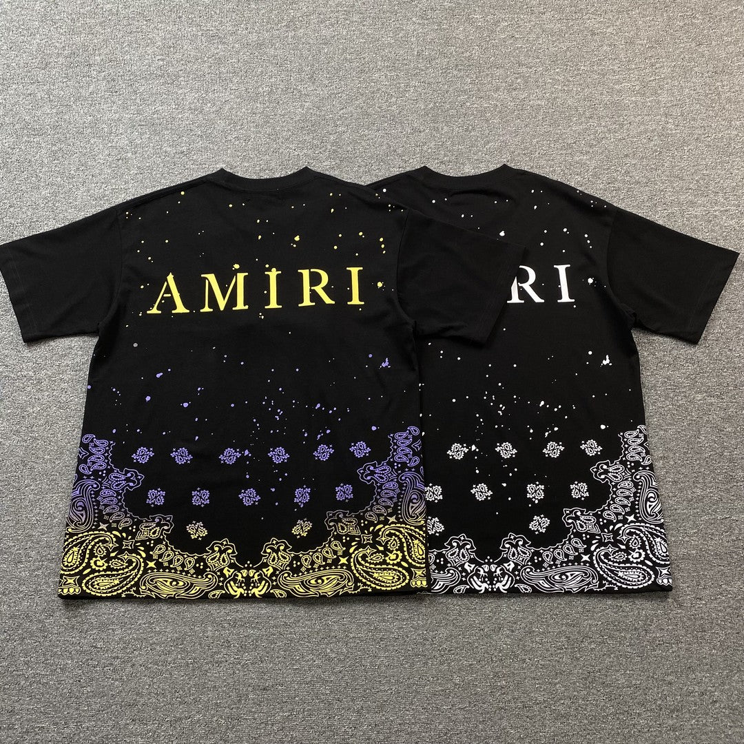 Amiri Bandana Bleach Ma Tee Black
