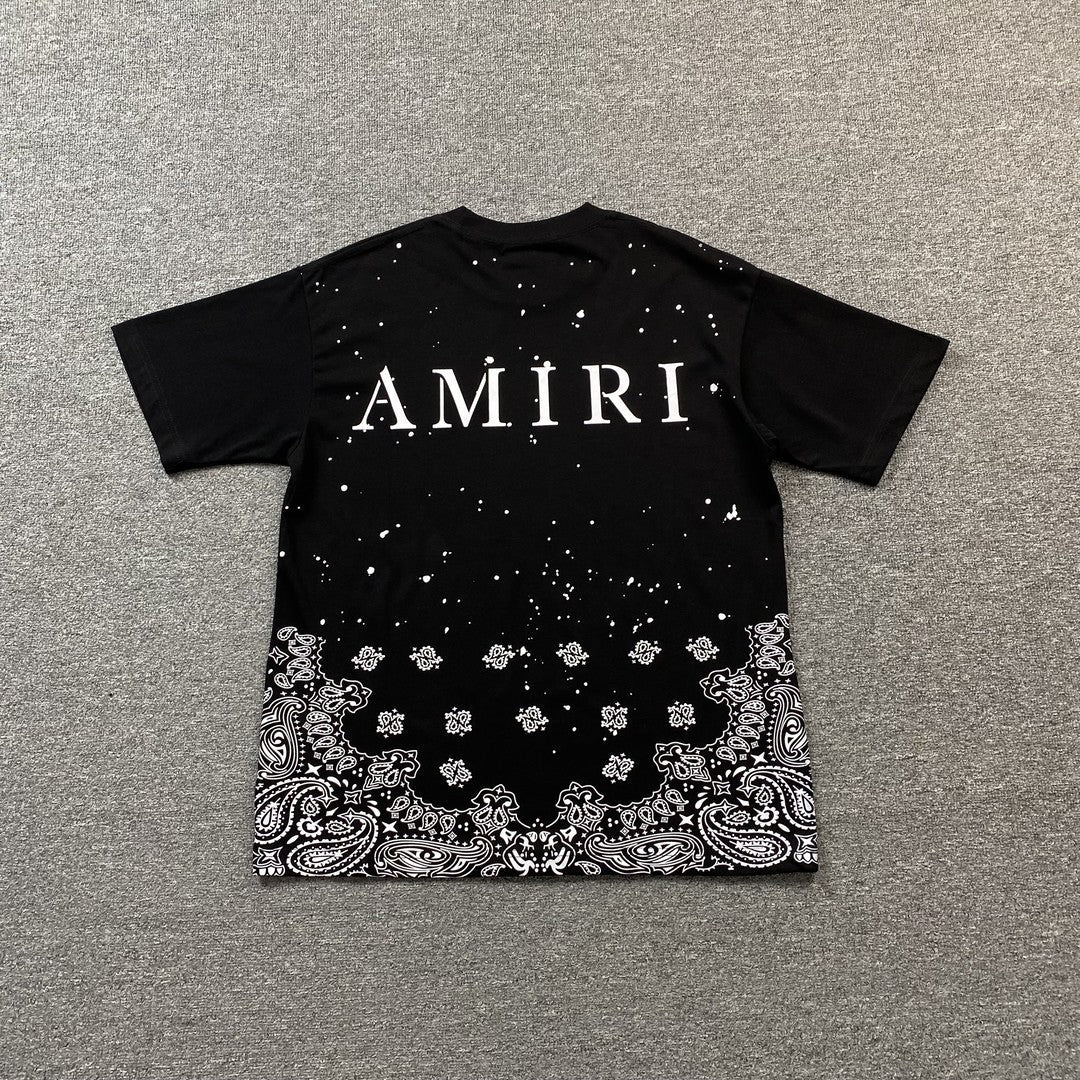Amiri Bandana Bleach Ma Tee Black