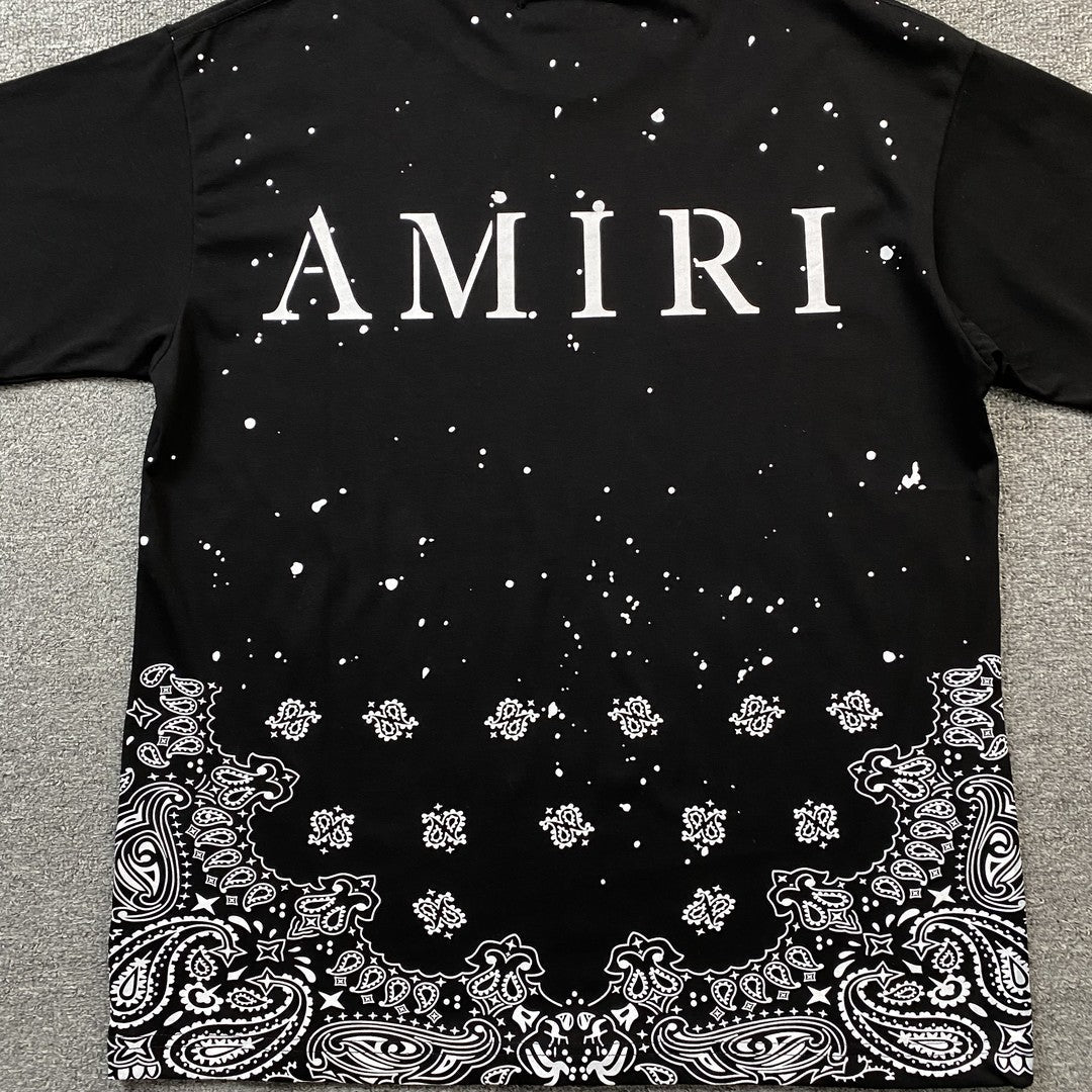 Amiri Bandana Bleach Ma Tee Black