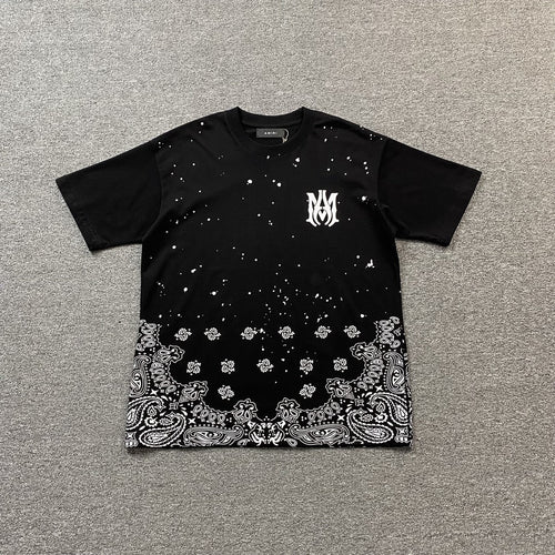 Amiri Bandana Bleach Ma Tee Black