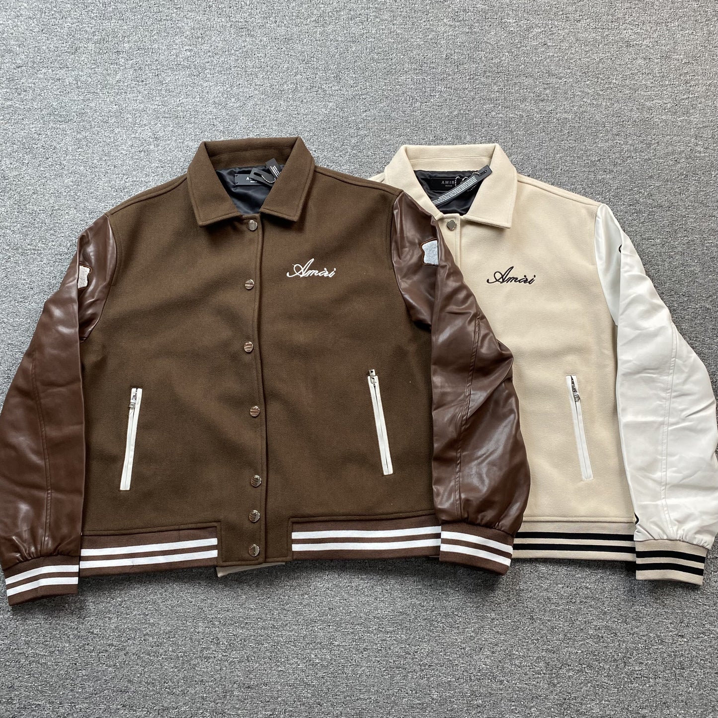 Amiri Bones Bomber Jacket Neutral