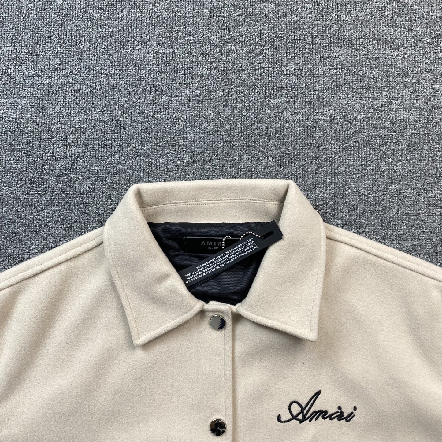 Amiri Bones Bomber Jacket Neutral