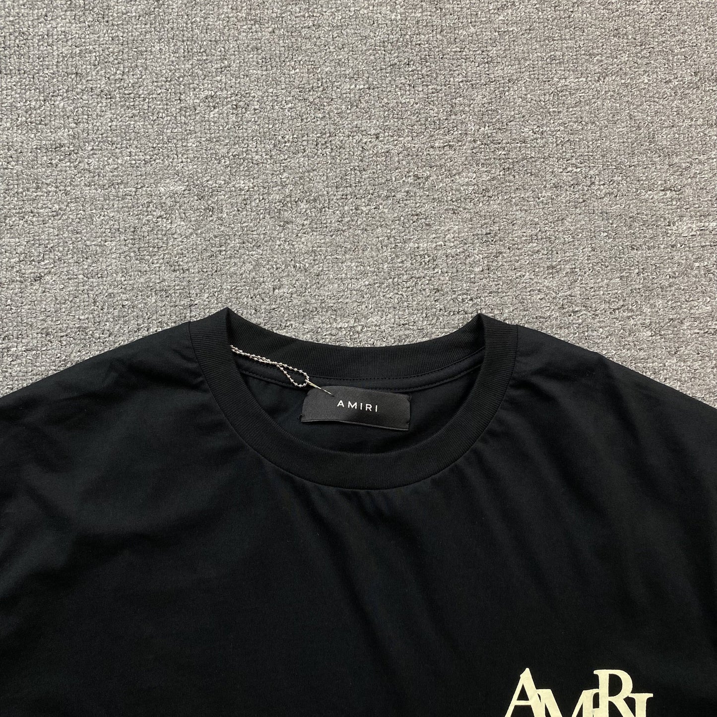 Amiri Champagne Cristal Tee Black