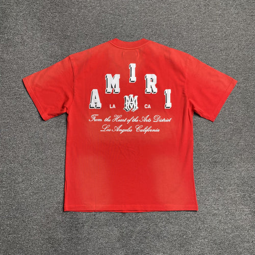 Amiri Collegiate Tee Red