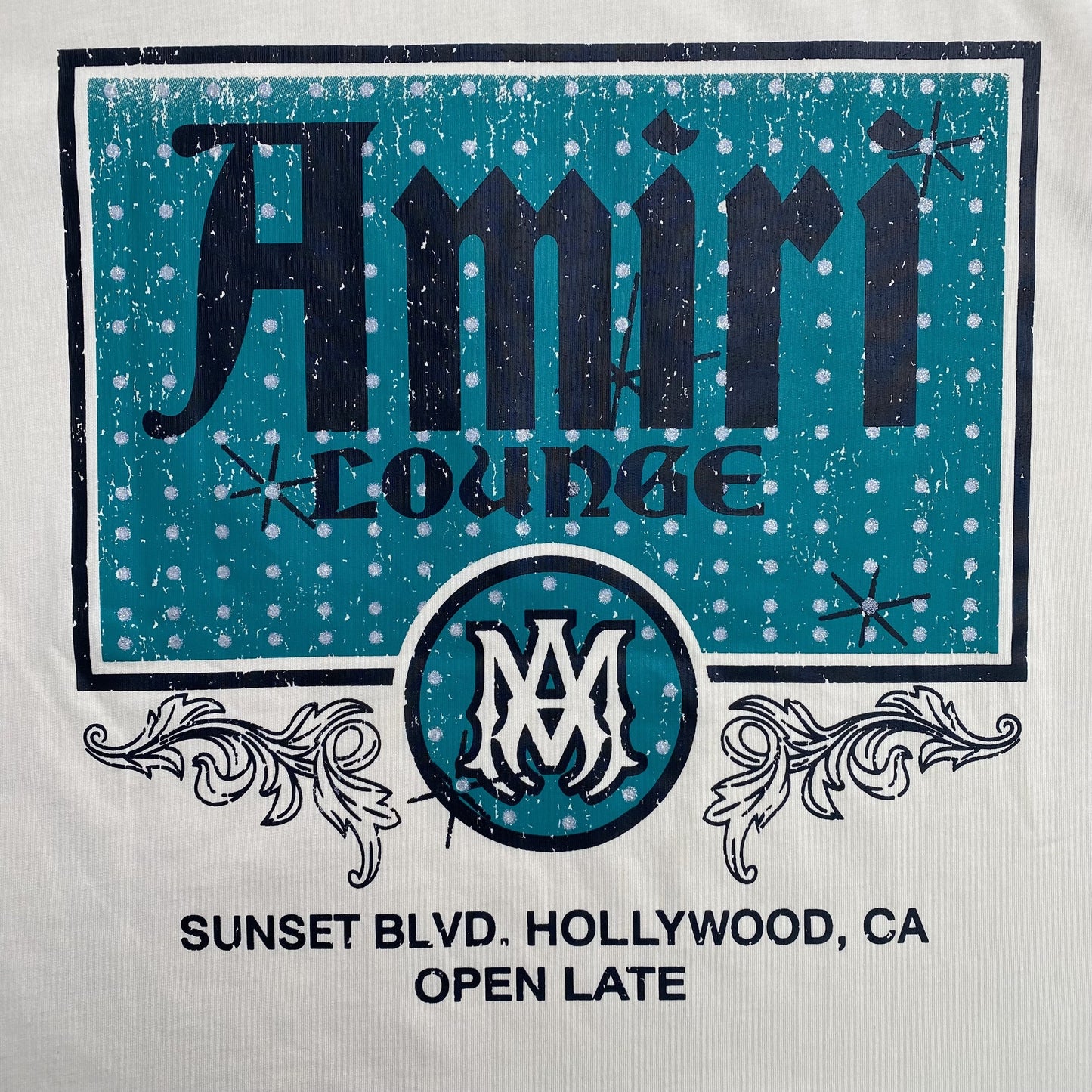 Amiri Crystal Lounge Tee White