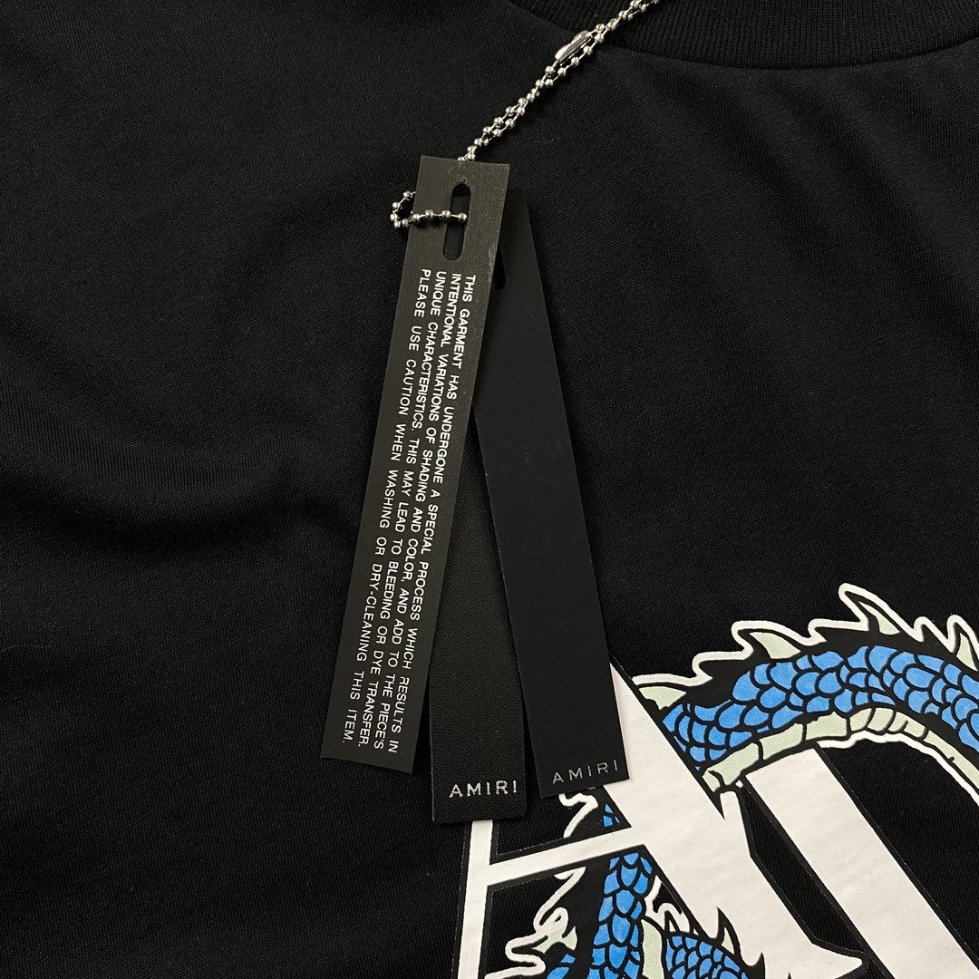 Amiri Dragon Tee Black