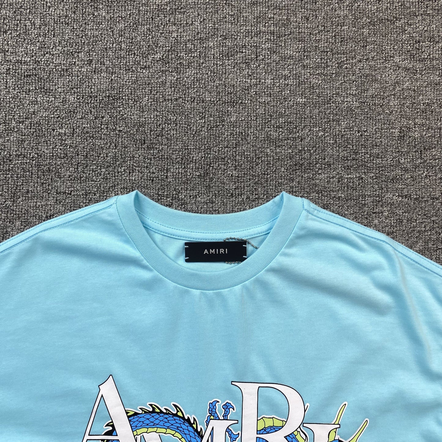 Amiri Dragon Tee Blue
