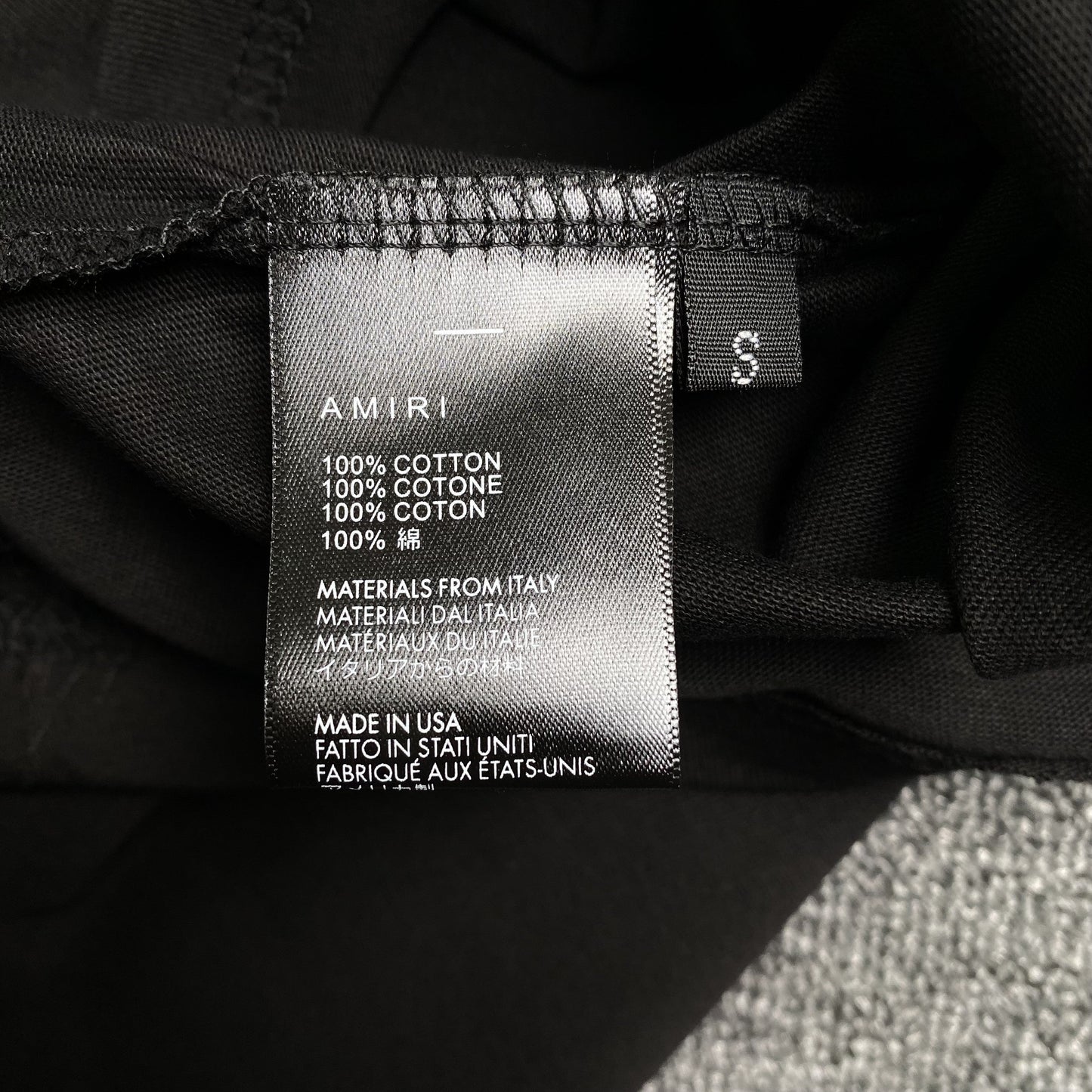 Amiri Filigree Tee Black