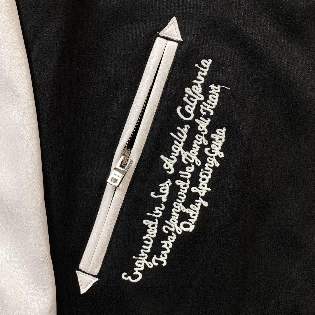 Amiri Hockey Bomber Jacket Black