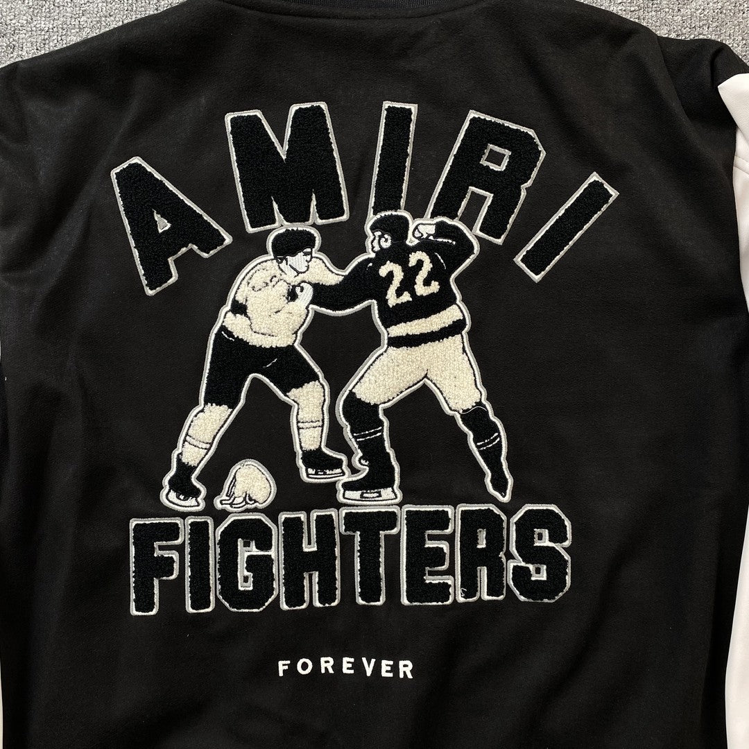 Amiri Hockey Bomber Jacket Black