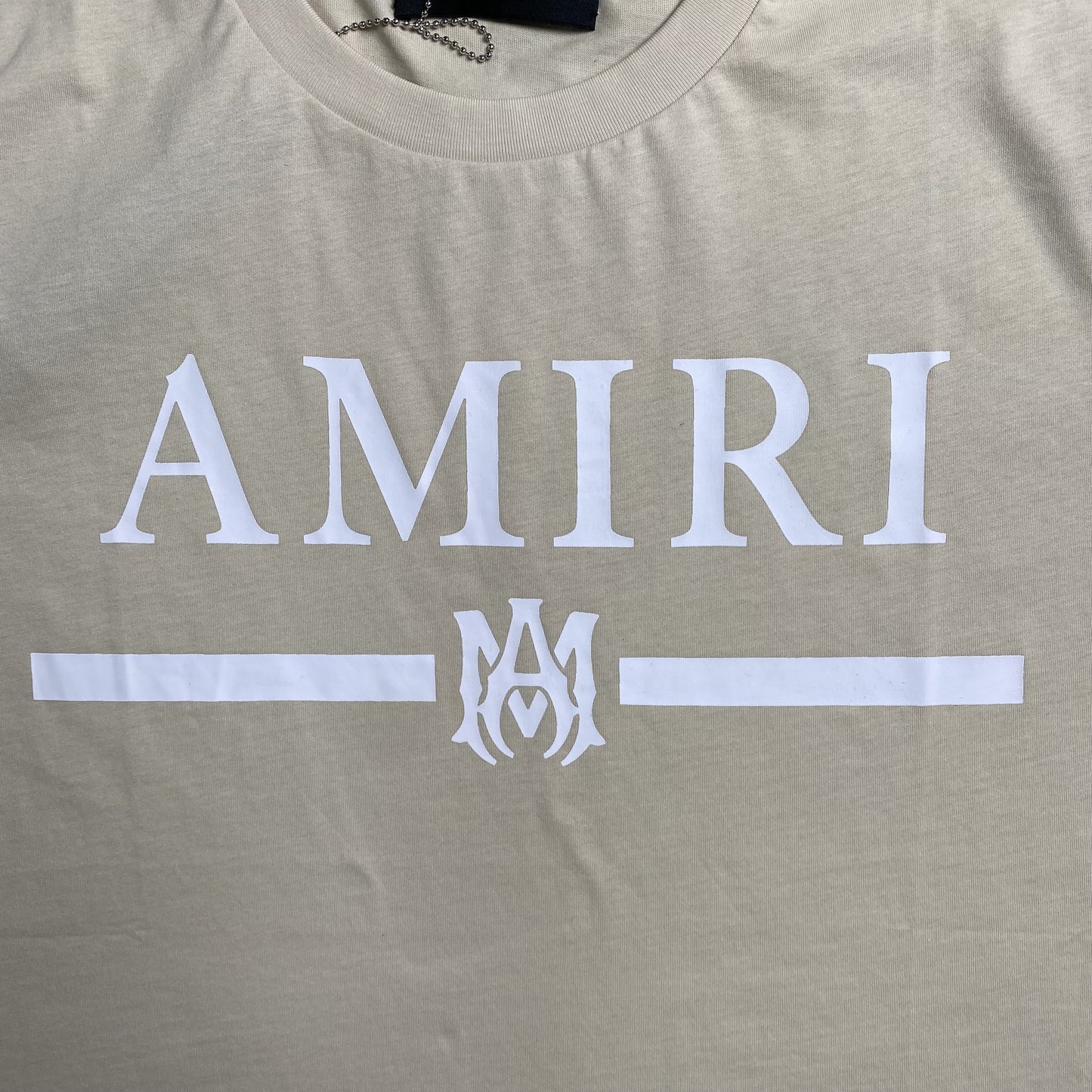 Amiri Ma Bar Logo Tee Beige