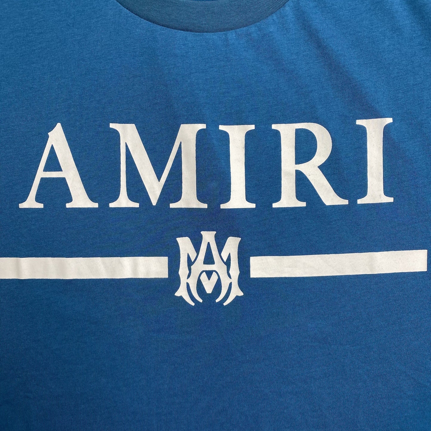 Amiri Ma Bar Logo Tee Blue