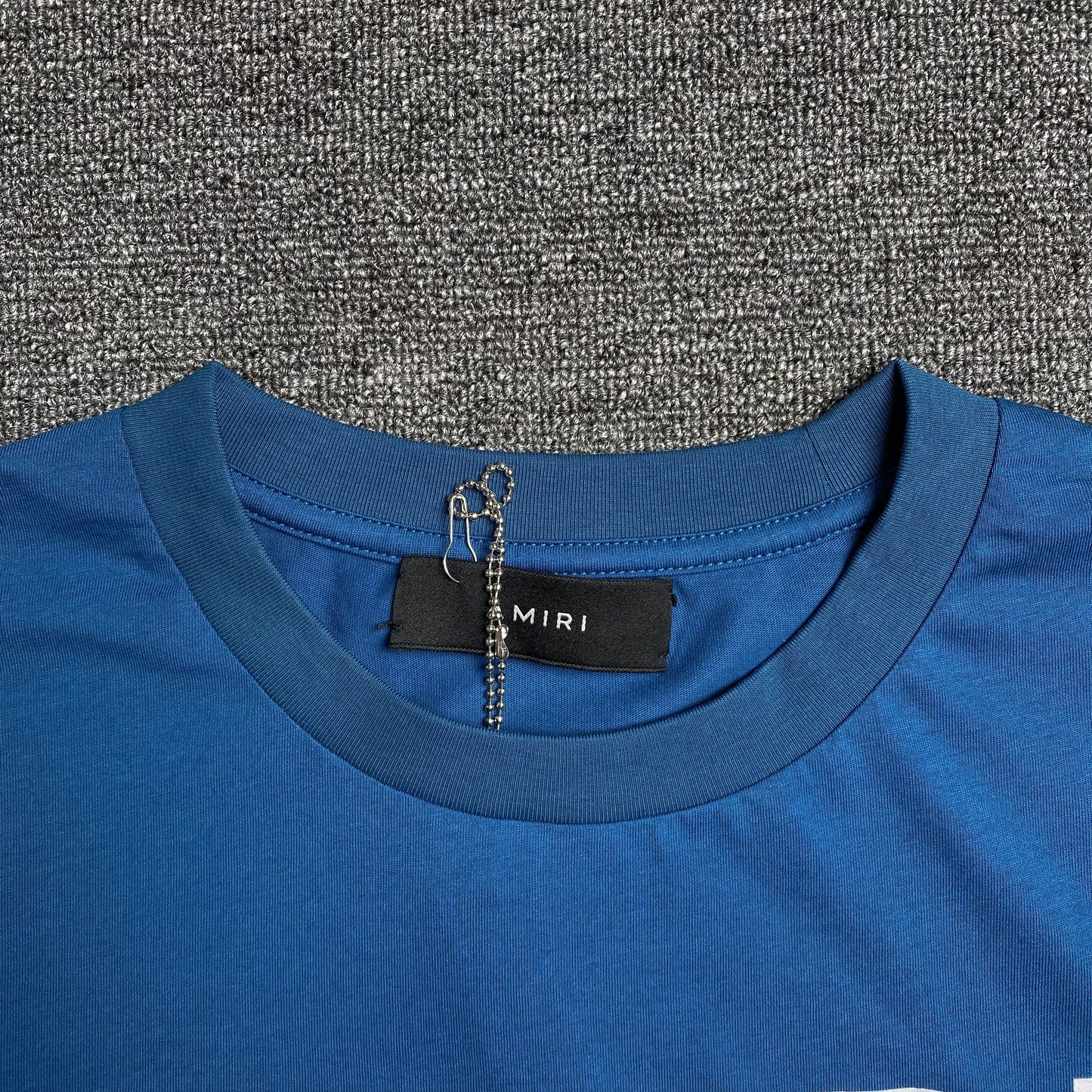 Amiri Ma Bar Logo Tee Blue