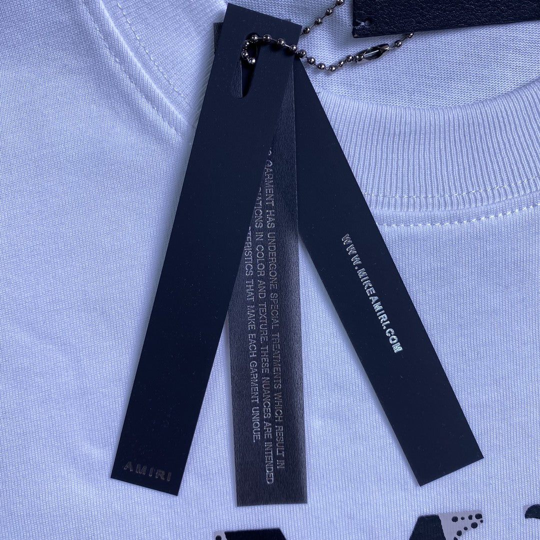Amiri Ma Bar Logo Tee White