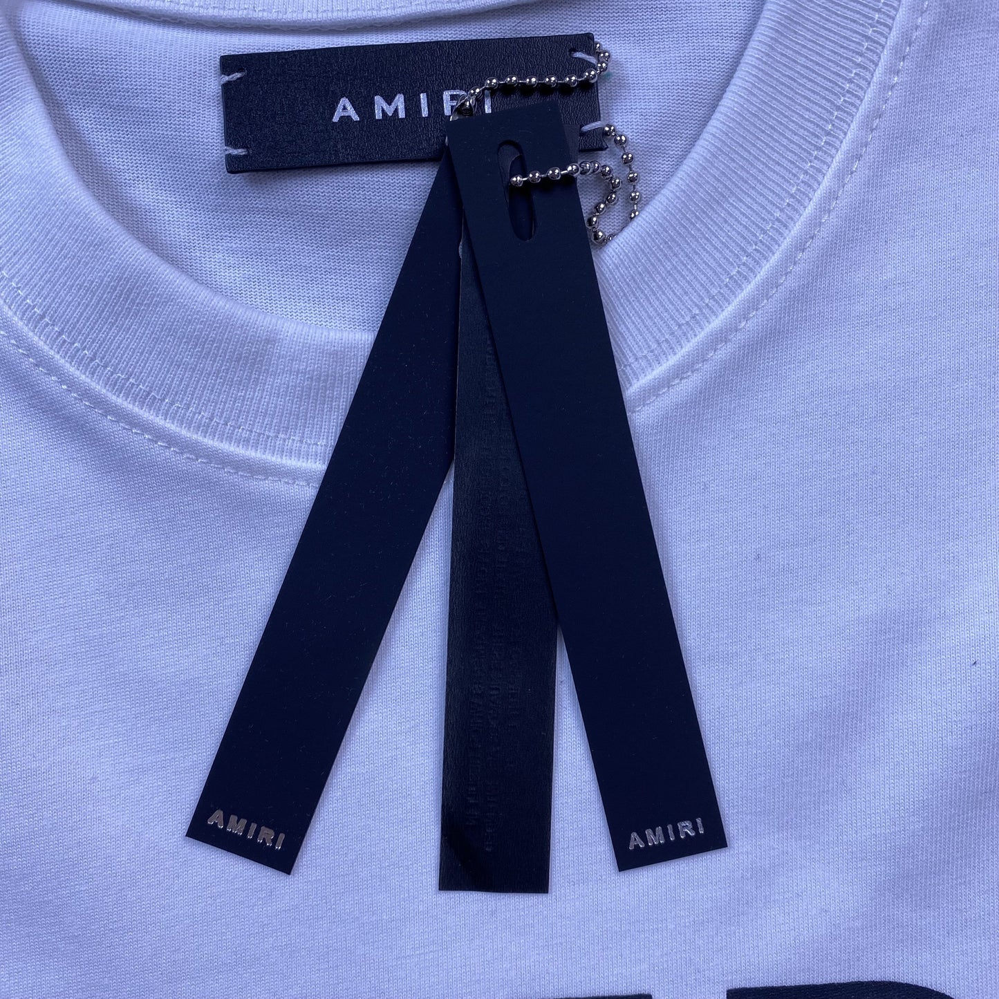 Amiri Ma Bar Logo Tee White