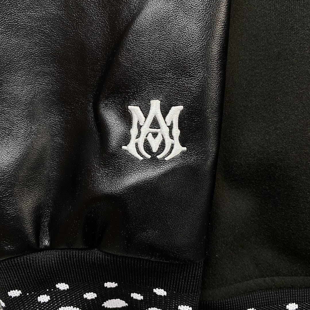 Amiri Premier Record Bomber Jacket Black