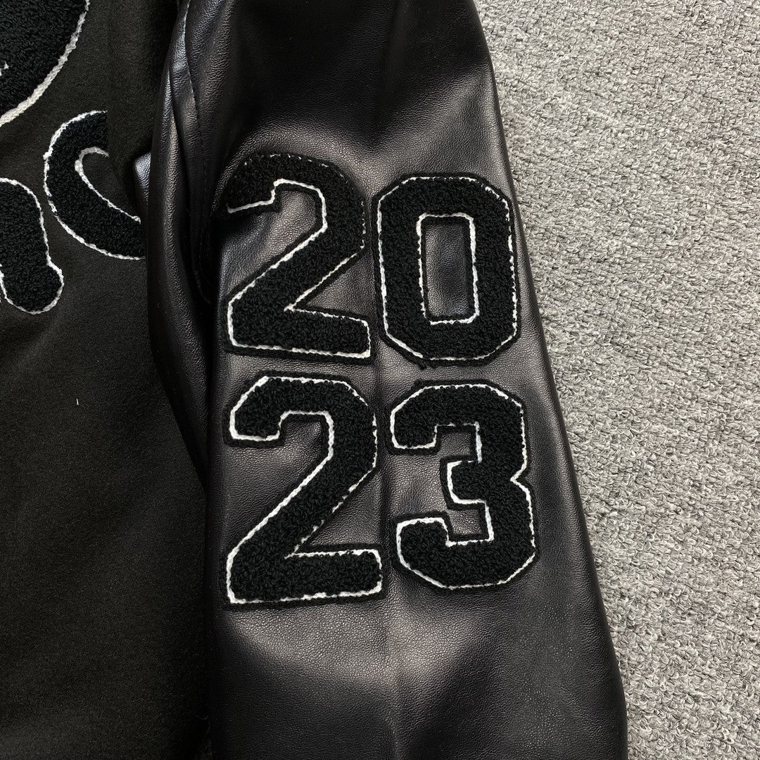 Amiri Premier Record Bomber Jacket Black