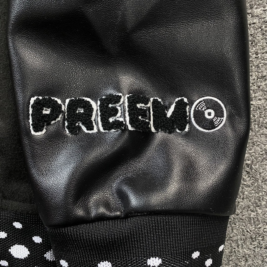 Amiri Premier Record Bomber Jacket Black
