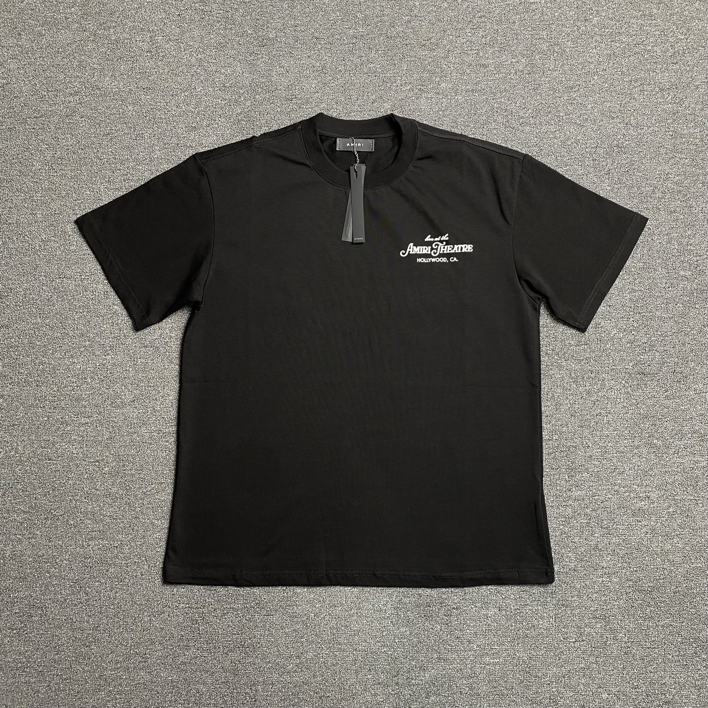 Amiri Theatre Flocked Tee Black