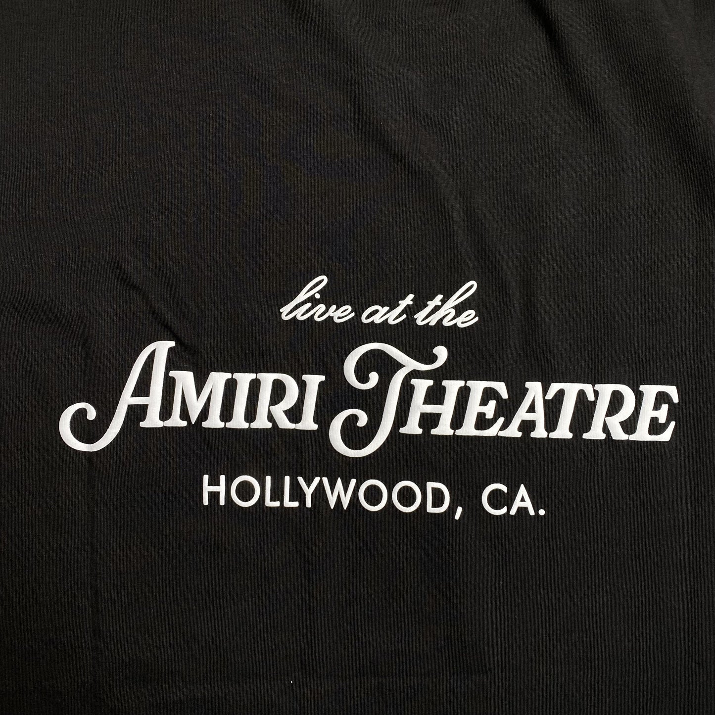 Amiri Theatre Flocked Tee Black