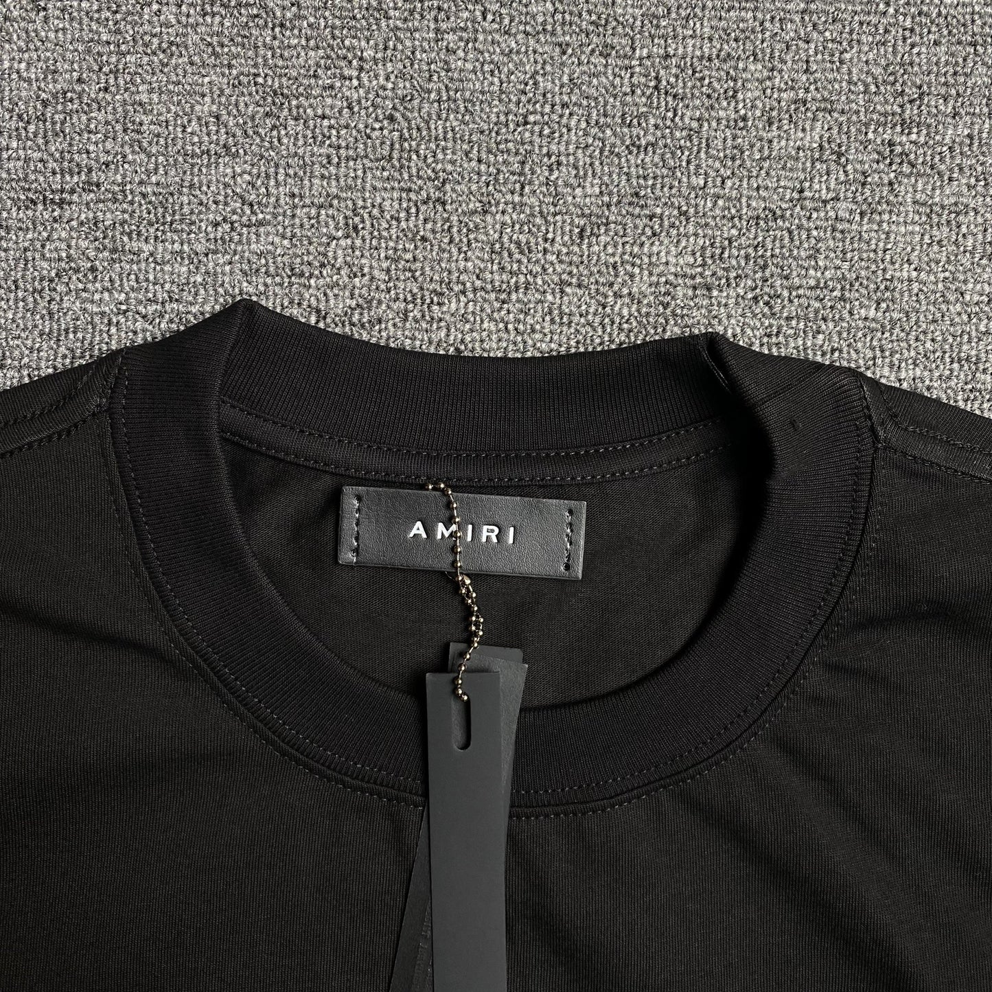 Amiri Theatre Flocked Tee Black