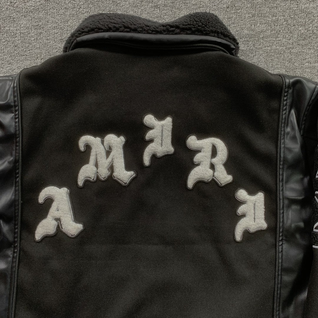 Amiri Wes Lang Bomber Jacket Black