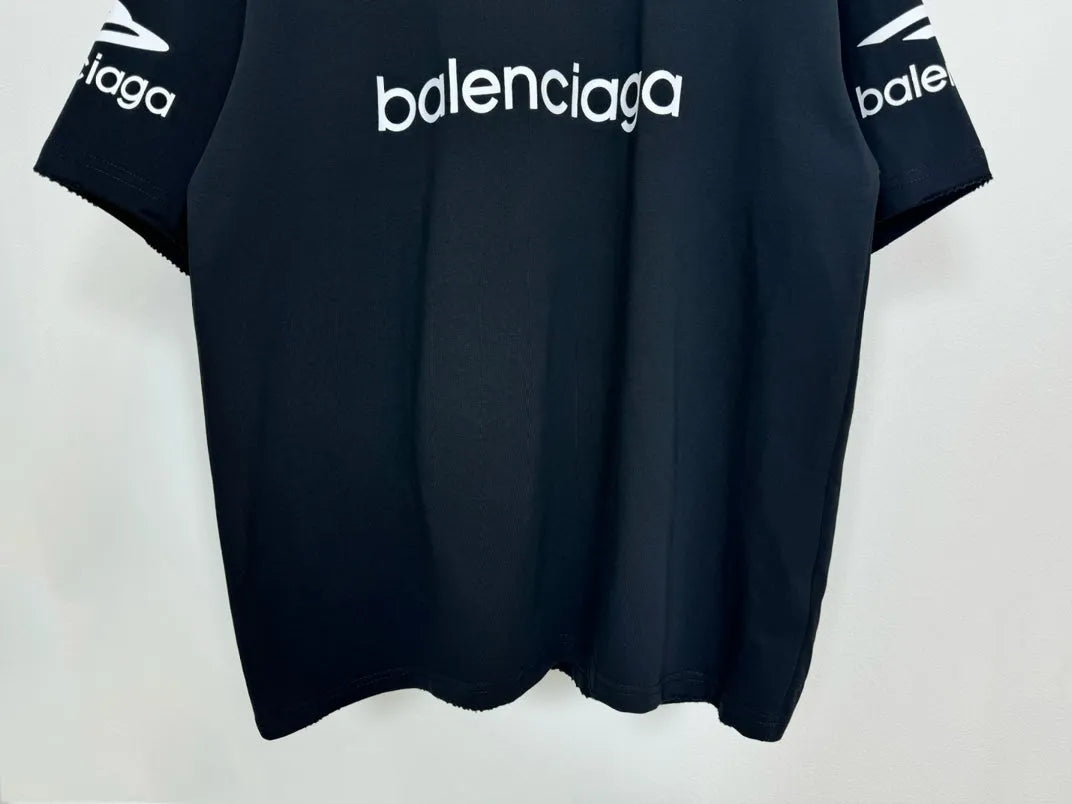 BALENCIAGA 3B LOGO T-SHIRT BLACK