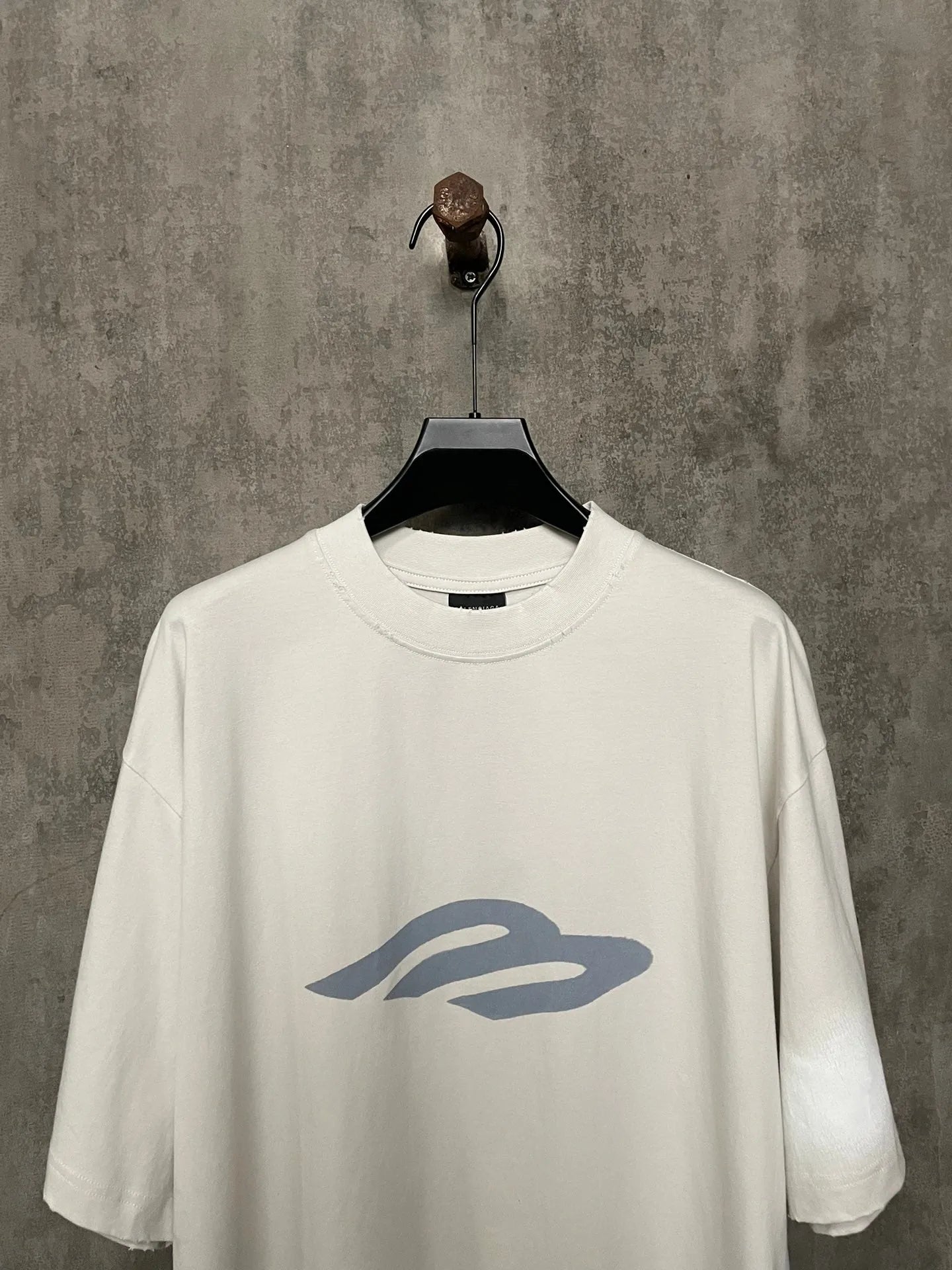 BALENCIAGA 3B STENCIL T-SHIRT WHITE
