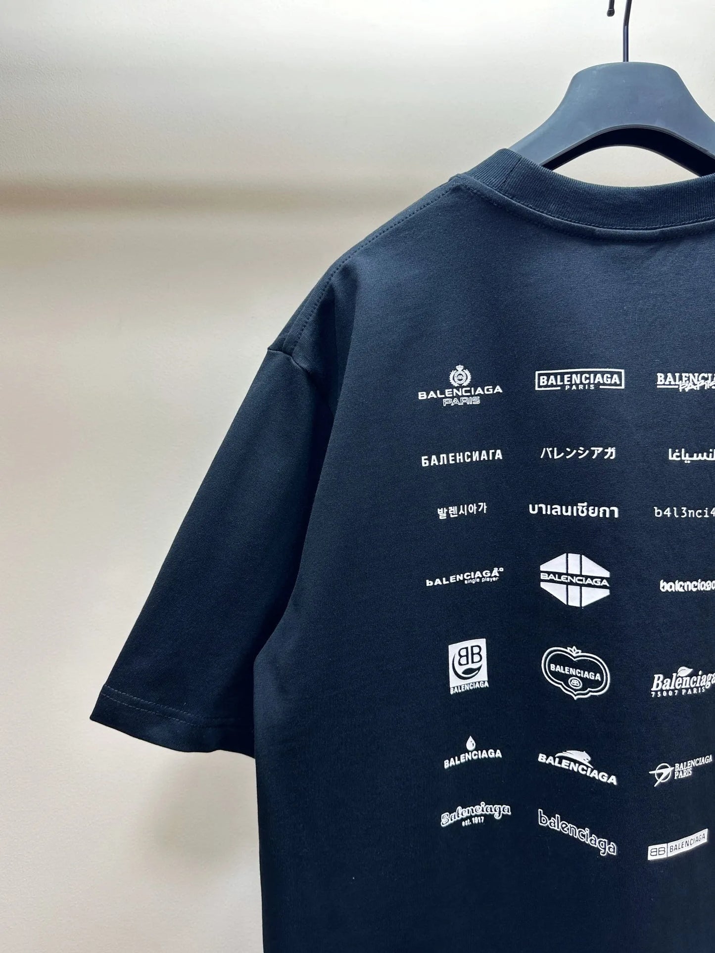 BALENCIAGA ARCHIVES LOGOS T-SHIRT BLACK