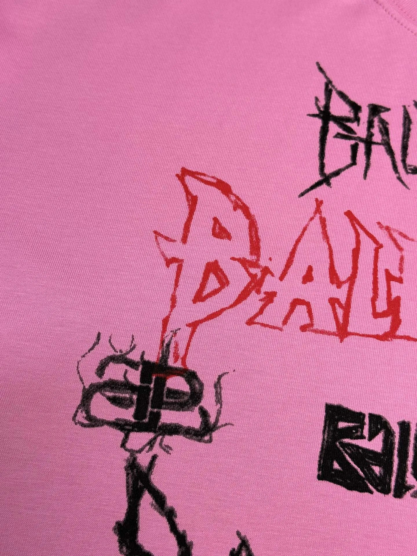 BALENCIAGA DIY METAL T-SHIRT PINK