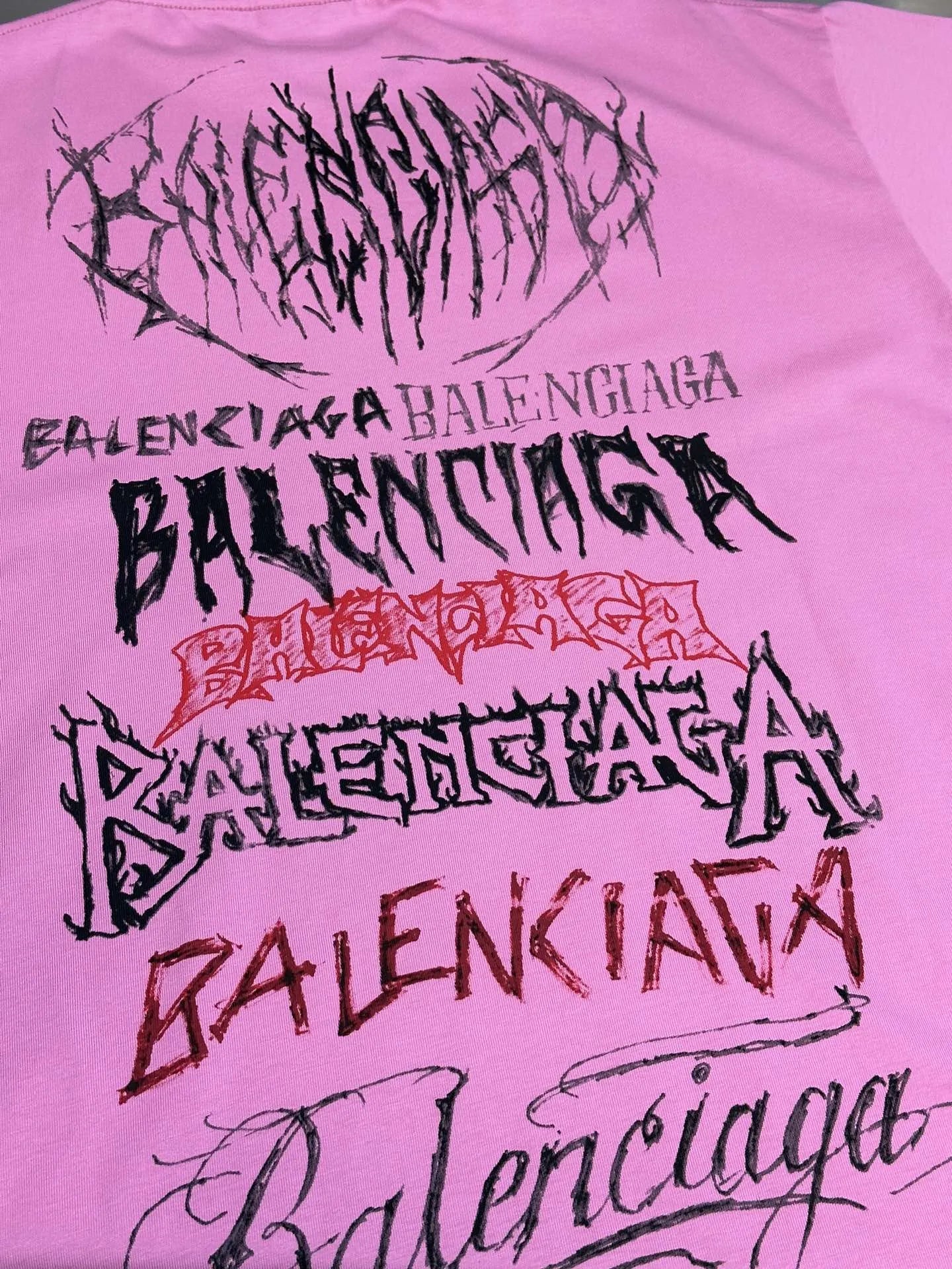 BALENCIAGA DIY METAL T-SHIRT PINK