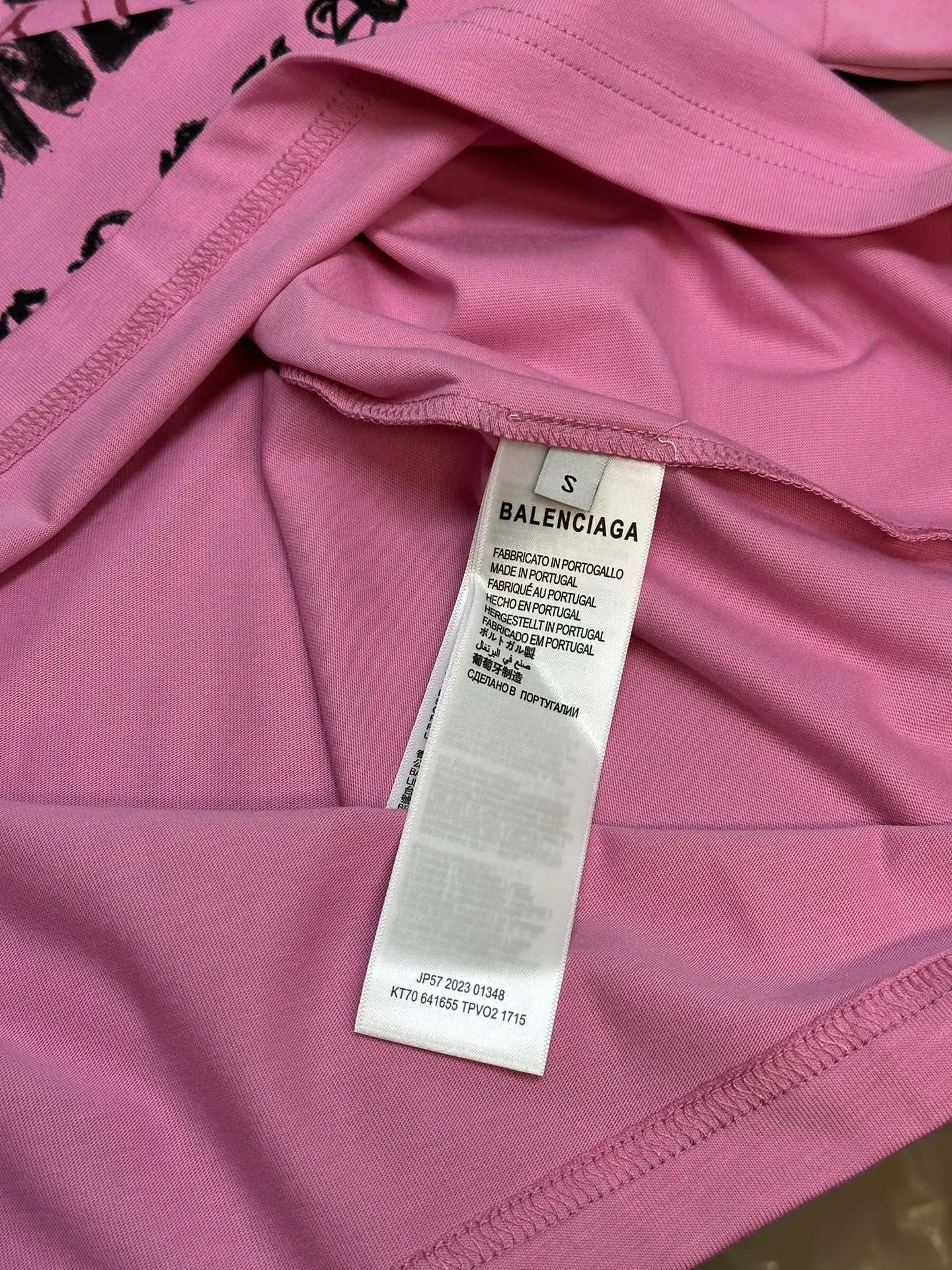 BALENCIAGA DIY METAL T-SHIRT PINK