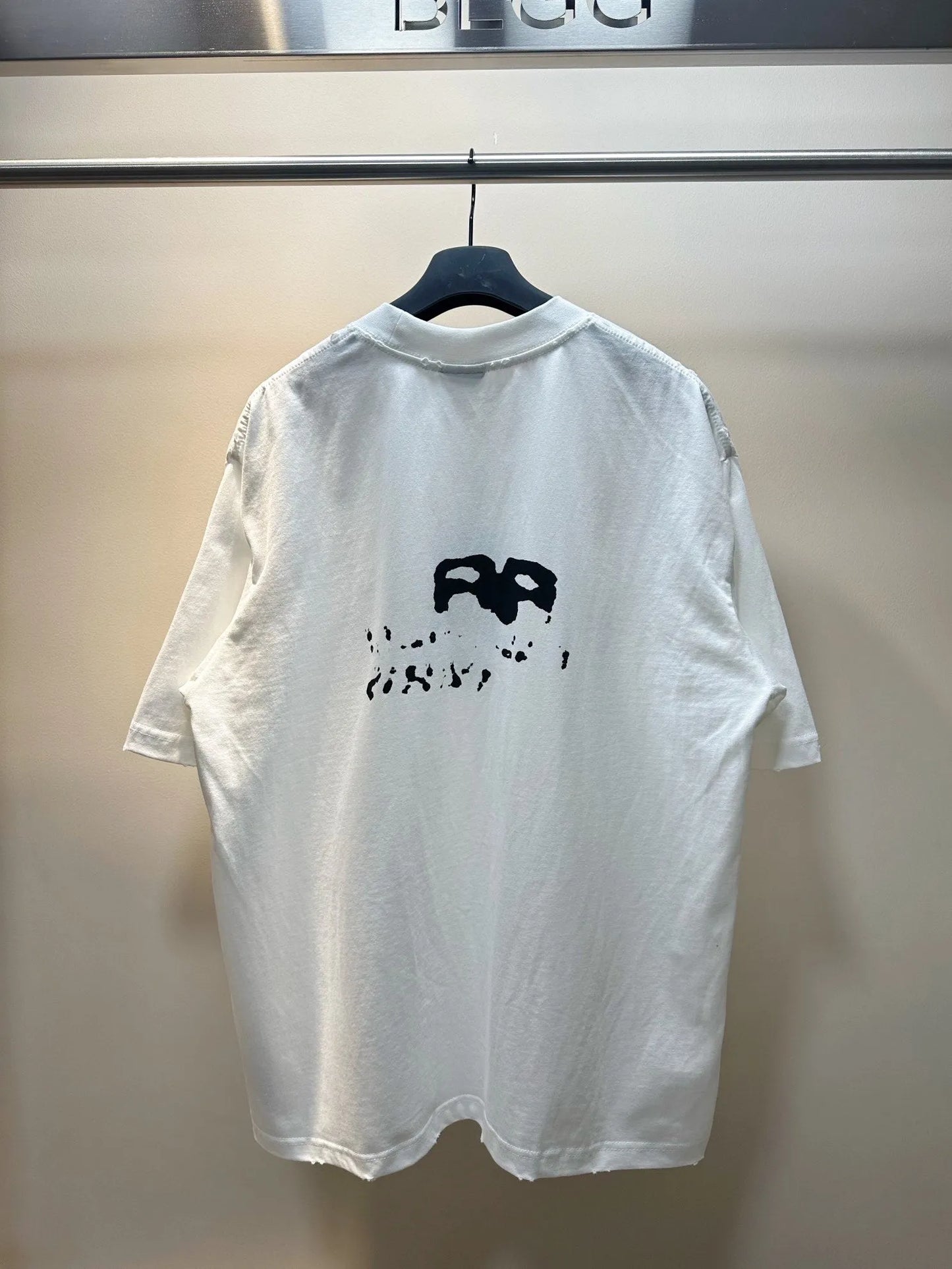 BALENCIAGA HAND-DRAWN BB ICON T-SHIRT WHITE