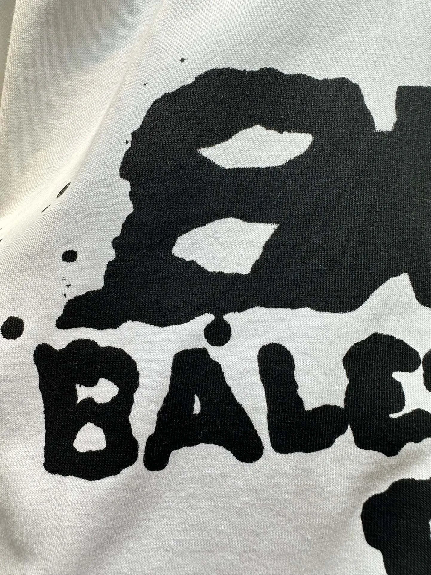 BALENCIAGA HAND-DRAWN BB ICON T-SHIRT WHITE