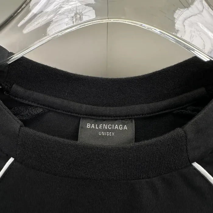 BALENCIAGA PARIS SOCCER T-SHIRT BLACK