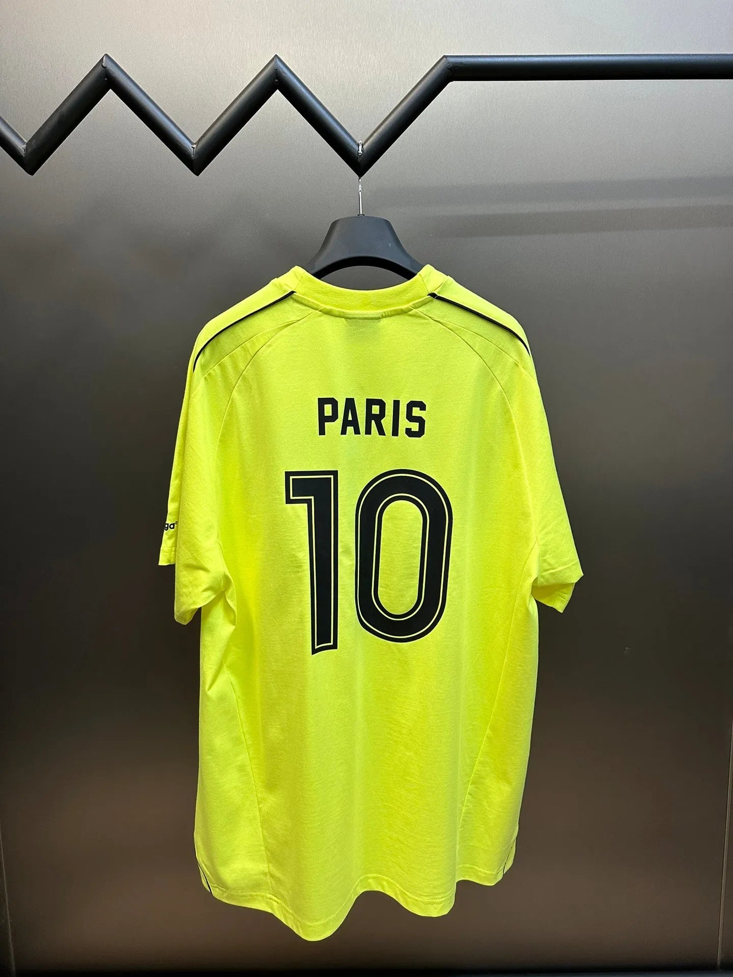 BALENCIAGA PARIS SOCCER T-SHIRT YELLOW