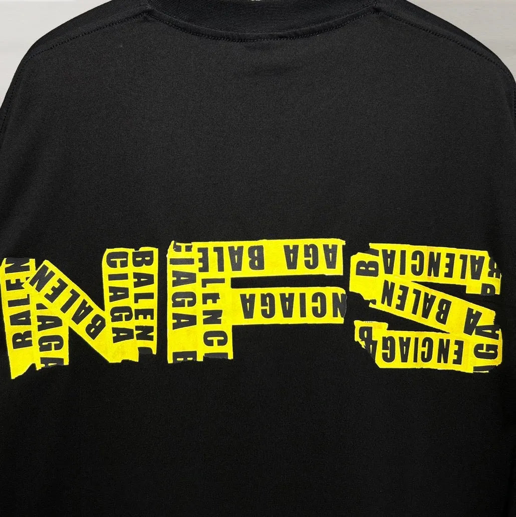 BALENCIAGA X NFS T-SHIRT BLACK