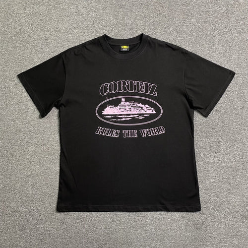 CORTEIZ ALCATRAZ RULES THE WORLD TEE BLACK