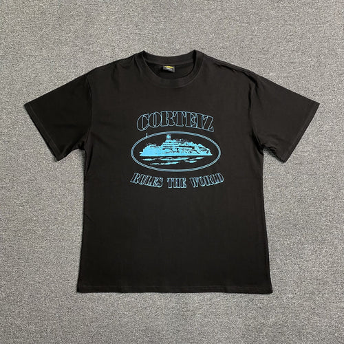 CORTEIZ ALCATRAZ RULES THE WORLD TEE BLACK
