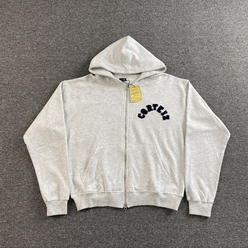 Corteiz Colly Arch Zip Hoodie Grey