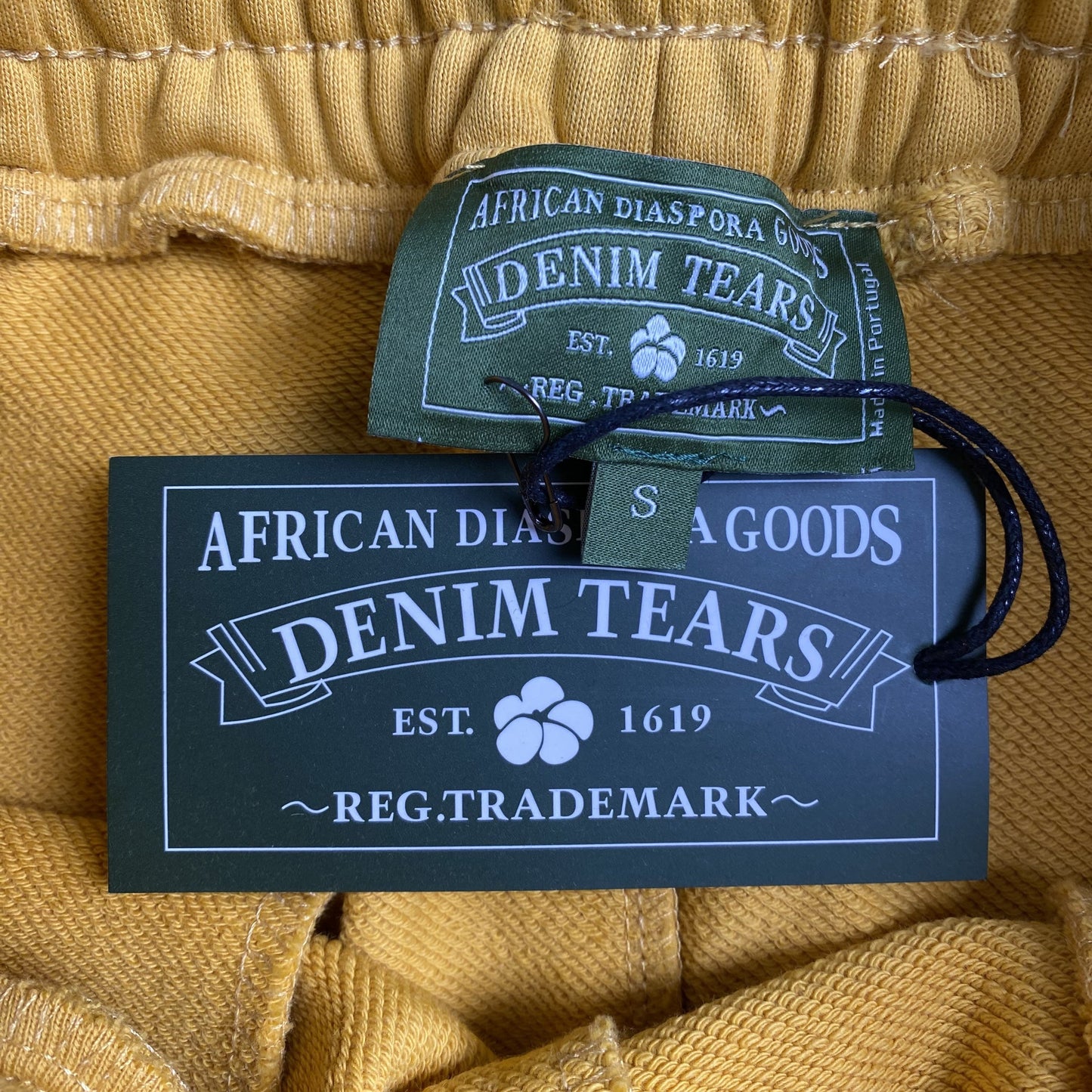 DENIM TEARS X CPFM CACTUS TEARS WREATH PANTS YELLOW