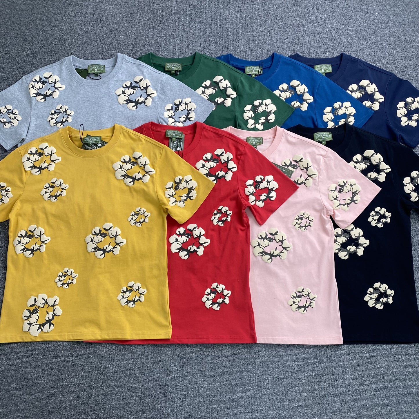 DENIM TEARS X CPFM CACTUS TEARS WREATH TEE PINK