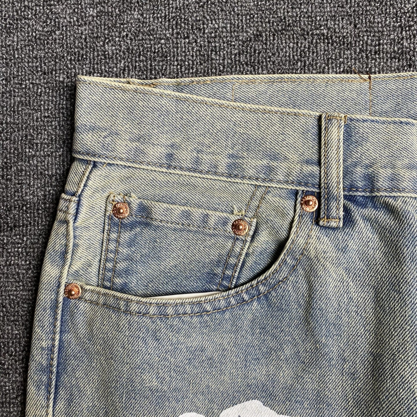 DENIM TEARS X LEVI'S JEANS DIRTY LIGHT WASH