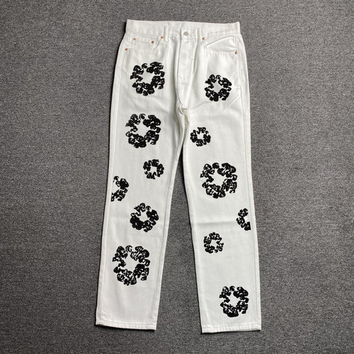 DENIM TEARS X LEVI'S JEANS WHITE