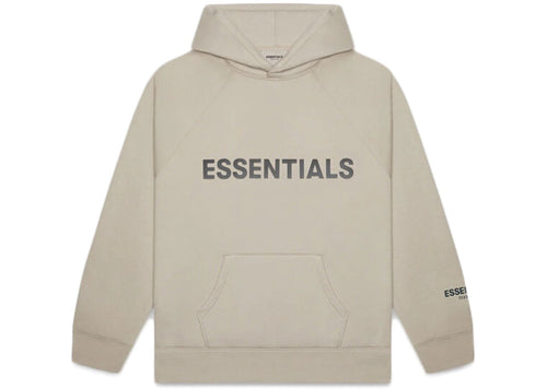 FEAR OF GOD ESSENTIALS APPLIQUE LOGO HOODIE OLIVE/KHAKI